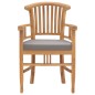 vidaXL Juego de comedor de jardín 7 piezas teca maciza y cojines vidaXL Juego de comedor de jardín 7 piezas teca maciza y cojines