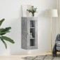 vidaXL Armario de pared gris hormigón 34,5x34x90 cm vidaXL Armario de pared gris hormigón 34,5x34x90 cm