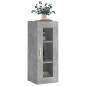 vidaXL Armario de pared gris hormigón 34,5x34x90 cm vidaXL Armario de pared gris hormigón 34,5x34x90 cm