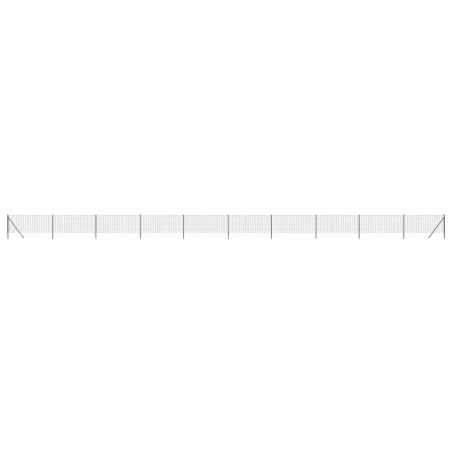 vidaXL Cerca de alambre de acero galvanizado gris antracita 1,1x25 m