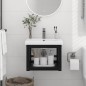 vidaXL Estructura de lavabo suspendido hierro negro 40x38x31 cm vidaXL Estructura de lavabo suspendido hierro negro 40x38x31 cm