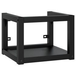 vidaXL Estructura de lavabo suspendido hierro negro 40x38x31 cm