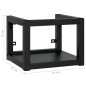 vidaXL Estructura de lavabo suspendido hierro negro 40x38x31 cm vidaXL Estructura de lavabo suspendido hierro negro 40x38x31 cm