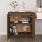 vidaXL Aparador de madera contrachapada marrón roble 70x41x75 cm vidaXL Aparador de madera contrachapada marrón roble 70x41x75 cm