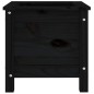 vidaXL Jardinera madera maciza de pino negro 40x40x39 cm