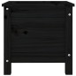 vidaXL Jardinera madera maciza de pino negro 40x40x39 cm