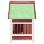 vidaXL Caseta para perros madera maciza pino color moca 96x60,5x87 cm vidaXL Caseta para perros madera maciza pino color moca 96x60,5x87 cm