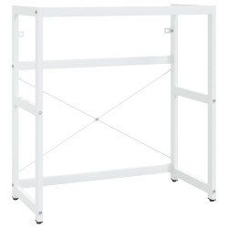 vidaXL Estructura de lavabo de hierro blanco 79x38x83 cm