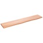 vidaXL Estante de pared madera roble tratada marrón claro 100x20x2 cm