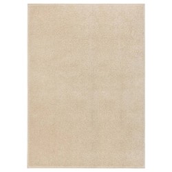 vidaXL Alfombra de pelo corto beige 120x170 cm