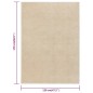 vidaXL Alfombra de pelo corto beige 120x170 cm
