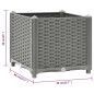 vidaXL Arriate polipropileno 40x40x38 cm vidaXL Arriate polipropileno 40x40x38 cm