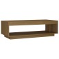 vidaXL Mesa de centro de madera maciza pino marrón miel 110x50x33,5 cm vidaXL Mesa de centro de madera maciza pino marrón miel 110x50x33,5 cm
