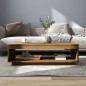 vidaXL Mesa de centro de madera maciza pino marrón miel 110x50x33,5 cm vidaXL Mesa de centro de madera maciza pino marrón miel 110x50x33,5 cm