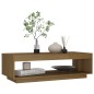 vidaXL Mesa de centro de madera maciza pino marrón miel 110x50x33,5 cm vidaXL Mesa de centro de madera maciza pino marrón miel 110x50x33,5 cm