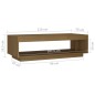 vidaXL Mesa de centro de madera maciza pino marrón miel 110x50x33,5 cm vidaXL Mesa de centro de madera maciza pino marrón miel 110x50x33,5 cm
