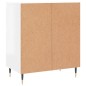 vidaXL Aparador de madera contrachapada blanco brillante 60x35x70 cm vidaXL Aparador de madera contrachapada blanco brillante 60x35x70 cm