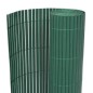 vidaXL Valla de jardín doble cara verde 110x400 cm vidaXL Valla de jardín doble cara verde 110x400 cm