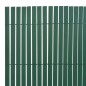 vidaXL Valla de jardín doble cara verde 110x400 cm vidaXL Valla de jardín doble cara verde 110x400 cm
