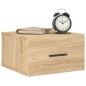 vidaXL Mesitas de noche de pared 2 uds color roble Sonoma 35x35x20 cm vidaXL Mesitas de noche de pared 2 uds color roble Sonoma 35x35x20 cm