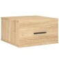 vidaXL Mesitas de noche de pared 2 uds color roble Sonoma 35x35x20 cm vidaXL Mesitas de noche de pared 2 uds color roble Sonoma 35x35x20 cm