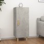 vidaXL Aparador de madera contrachapada gris hormigón 34,5x34x90 cm vidaXL Aparador de madera contrachapada gris hormigón 34,5x34x90 cm