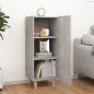 vidaXL Aparador de madera contrachapada gris hormigón 34,5x34x90 cm vidaXL Aparador de madera contrachapada gris hormigón 34,5x34x90 cm