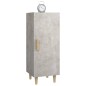 vidaXL Aparador de madera contrachapada gris hormigón 34,5x34x90 cm vidaXL Aparador de madera contrachapada gris hormigón 34,5x34x90 cm