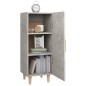 vidaXL Aparador de madera contrachapada gris hormigón 34,5x34x90 cm vidaXL Aparador de madera contrachapada gris hormigón 34,5x34x90 cm