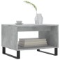 vidaXL Mesa de centro madera de ingeniería gris hormigón 60x50x40 cm