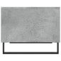 vidaXL Mesa de centro madera de ingeniería gris hormigón 60x50x40 cm