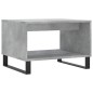 vidaXL Mesa de centro madera de ingeniería gris hormigón 60x50x40 cm