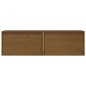vidaXL Armario de pared 2 uds madera de pino marrón miel 60x30x35 cm vidaXL Armario de pared 2 uds madera de pino marrón miel 60x30x35 cm