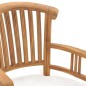 vidaXL Set de comedor de jardín 3 pzas y cojines madera maciza de teca vidaXL Set de comedor de jardín 3 pzas y cojines madera maciza de teca