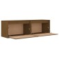 vidaXL Armario de pared 2 uds madera de pino marrón miel 60x30x35 cm vidaXL Armario de pared 2 uds madera de pino marrón miel 60x30x35 cm
