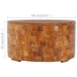 vidaXL Mesa de centro de madera maciza de teca 60x60x35 cm vidaXL Mesa de centro de madera maciza de teca 60x60x35 cm