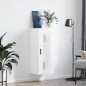 vidaXL Armario de pared blanco brillante 34,5x34x90 cm