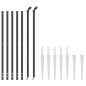 vidaXL Cerca de alambre con pinchos de anclaje gris antracita 1x10 m vidaXL Cerca de alambre con pinchos de anclaje gris antracita 1x10 m