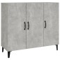 vidaXL Aparador de madera de ingeniería gris hormigón 90x34x80 cm vidaXL Aparador de madera de ingeniería gris hormigón 90x34x80 cm