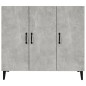 vidaXL Aparador de madera de ingeniería gris hormigón 90x34x80 cm vidaXL Aparador de madera de ingeniería gris hormigón 90x34x80 cm