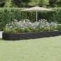 vidaXL Jardinera arriate acero recubierto polvo antracita 373x140x36cm