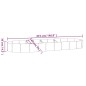 vidaXL Jardinera arriate acero recubierto polvo antracita 373x140x36cm