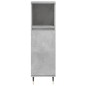 vidaXL Armario de baño madera contrachapada gris hormigón 30x30x100 cm vidaXL Armario de baño madera contrachapada gris hormigón 30x30x100 cm