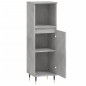 vidaXL Armario de baño madera contrachapada gris hormigón 30x30x100 cm vidaXL Armario de baño madera contrachapada gris hormigón 30x30x100 cm