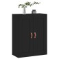 vidaXL Armario de pared madera de ingeniería negro 69,5x34x90 cm vidaXL Armario de pared madera de ingeniería negro 69,5x34x90 cm