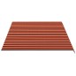vidaXL Tela de repuesto para toldo naranja y marrón 5x3,5 m vidaXL Tela de repuesto para toldo naranja y marrón 5x3,5 m