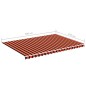 vidaXL Tela de repuesto para toldo naranja y marrón 5x3,5 m vidaXL Tela de repuesto para toldo naranja y marrón 5x3,5 m