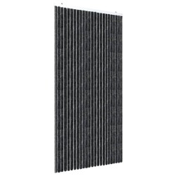 vidaXL Cortina mosquitera de chenilla gris antracita 100x220 cm