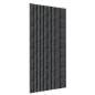 vidaXL Cortina mosquitera de chenilla gris antracita 100x220 cm vidaXL Cortina mosquitera de chenilla gris antracita 100x220 cm