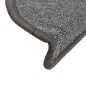 vidaXL Alfombrillas de escalera 10 unidades gris oscuro 56x17x3 cm vidaXL Alfombrillas de escalera 10 unidades gris oscuro 56x17x3 cm